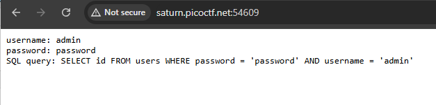 Incorrect Password Response
